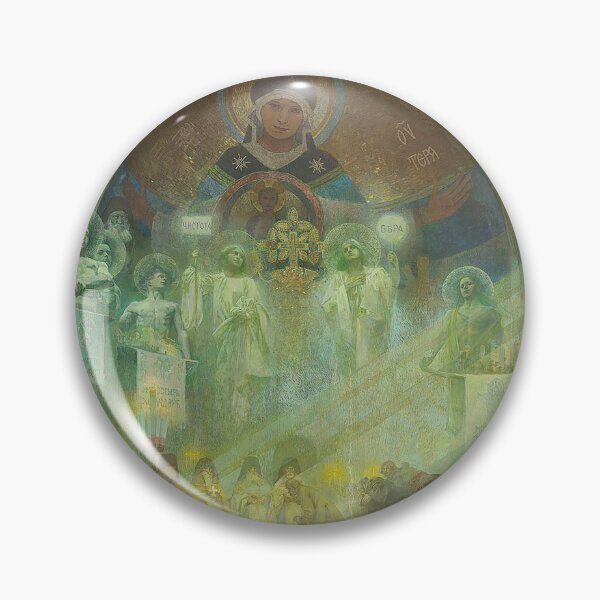 Item preview, The Slav Epic, cycle No.17 Holy Mount Athos, by Alphonse Mucha. HIGH DEFINITION designed and sold by MINDTHECHERRY.