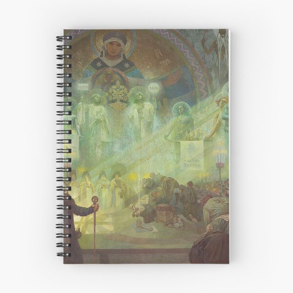 Item preview, La epopeya eslava, ciclo nº17 Santo Monte Athos, de Alphonse Mucha. ALTA DEFINICIÓN designed and sold by MINDTHECHERRY.