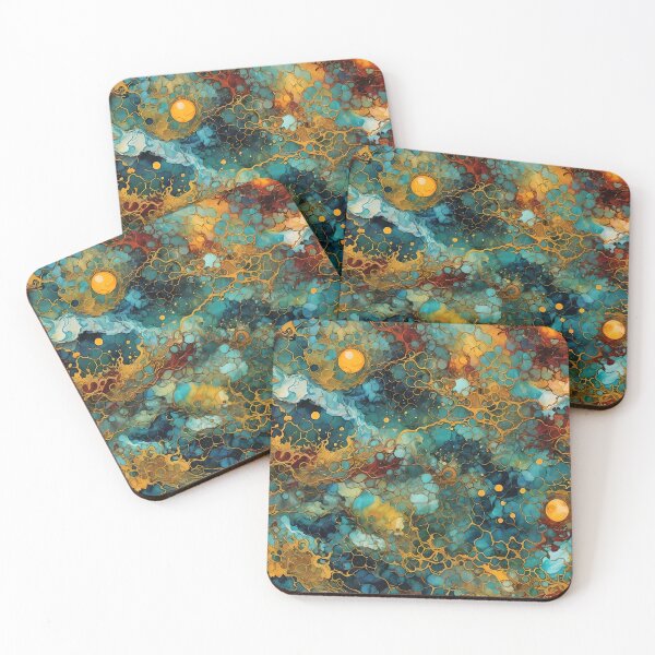 Item preview, Abstract Colorful Pattern Alcohol Ink Art designed and sold by ShaViArt.