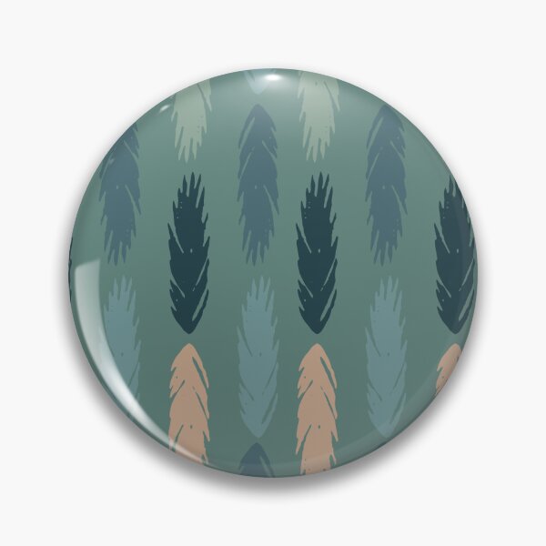 Item preview, Colourful feathers in line on a green background designed and sold by by Mònica Roca.