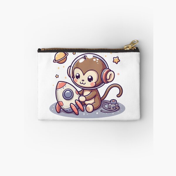 Item preview, Kawaii Monkey With Astronaut Helmet designed and sold by CanvasCutie.
