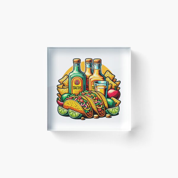 Item preview, Tacos and Tequila designed and sold by PeelZinc.
