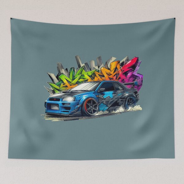 Item preview, Speed Drift Car Graffiti Style Sketch Style designed and sold by Horizon Illustration Motor Company.