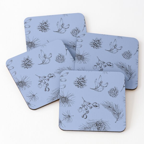 Item preview, pattern with forest branches and pine cones designed and sold by Oleksandra Yurchenko.
