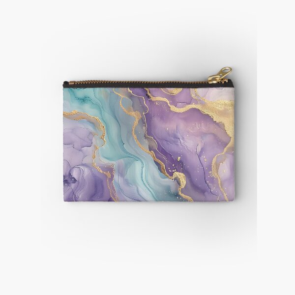 Item preview, Mint purple gold marble texture pattern 1 designed and sold by UmagineArts.