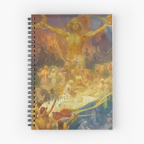 Artikelvorschau, Das Slawenepos, Zyklus Nr. 20, Apotheose der Slawen, von Alphonse Mucha. HOCHAUFLÖSEND entworfen und verkauft von MINDTHECHERRY.