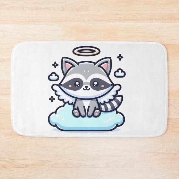 Item preview, Kawaii Raccoon With Angel Wings designed and sold by CanvasCutie.