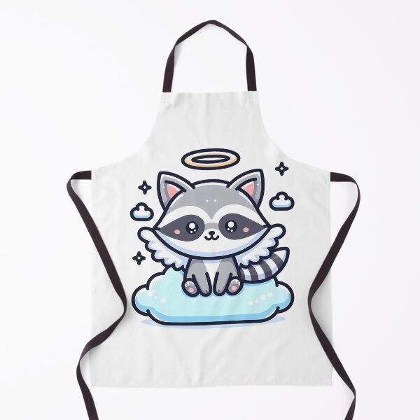 Item preview, Kawaii Raccoon With Angel Wings designed and sold by CanvasCutie.
