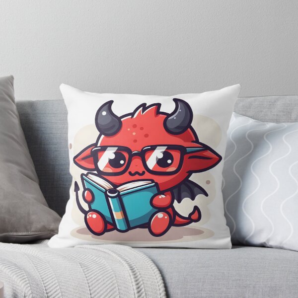 Item preview, Kawaii Chirpy Demon With Glasses designed and sold by CanvasCutie.