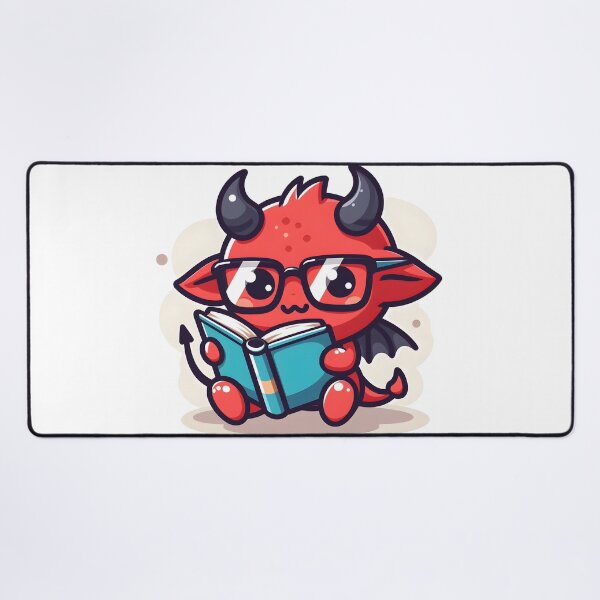 Item preview, Kawaii Chirpy Demon With Glasses designed and sold by CanvasCutie.