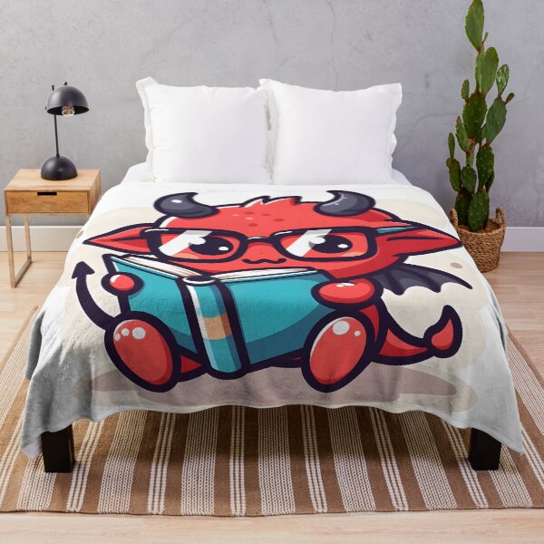 Item preview, Kawaii Chirpy Demon With Glasses designed and sold by CanvasCutie.