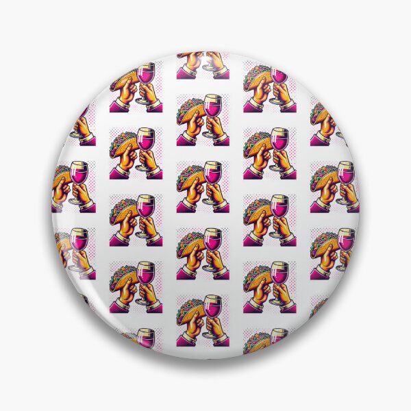 Item preview, Tacos and Wine designed and sold by PeelZinc.