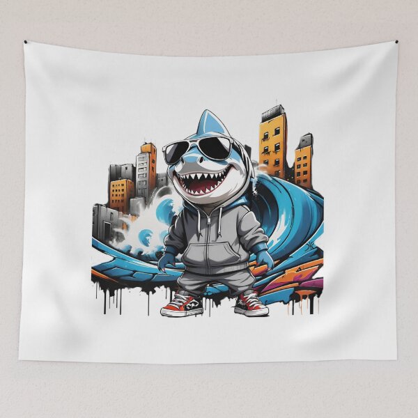 Item preview, Cool Shark, Urban Graffiti designed and sold by DMiracleStore.