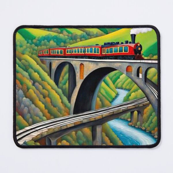 Item preview, Train crossing ravine designed and sold by George Hutton Hunter.