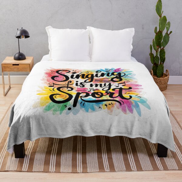 Item preview, Singing Is My Sport! Funny Colorful Watercolor designed and sold by PMCreative.