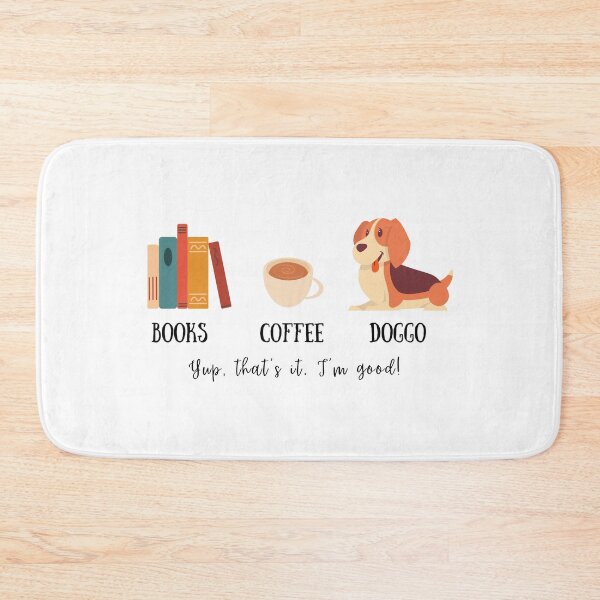 Item preview, Books, coffee, doggo cute #2 designed and sold by SusanDee.