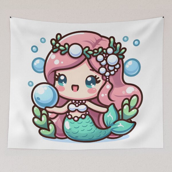 Item preview, Kawaii Siren designed and sold by CanvasCutie.