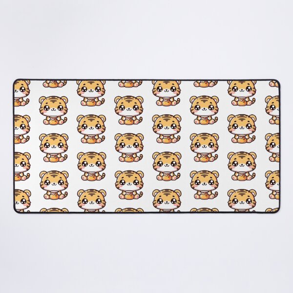 Item preview, Kawaii Tiger Cub Eating Honey designed and sold by PeelZinc.