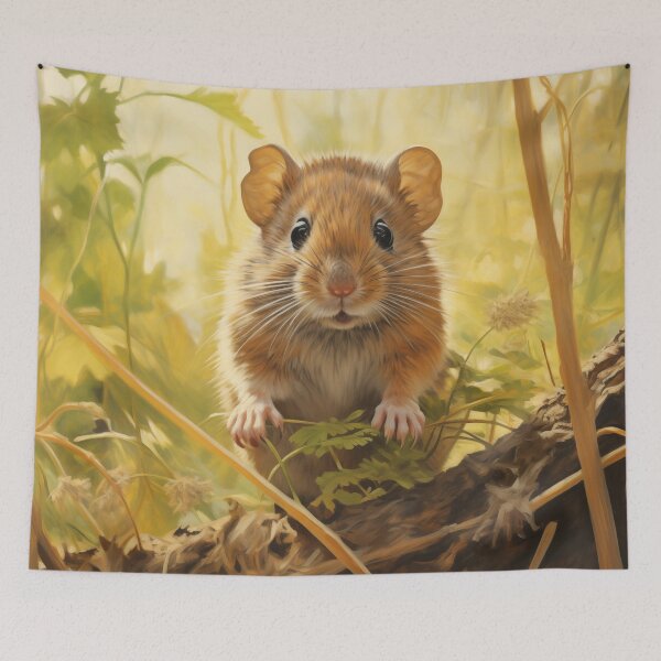 Item preview, Cute Field Vole in Forest designed and sold by Animalia Artistry.