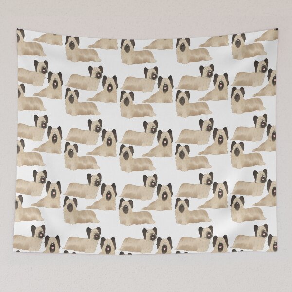 Item preview, Cute Skye terrier dog pattern  designed and sold by Yaragold.