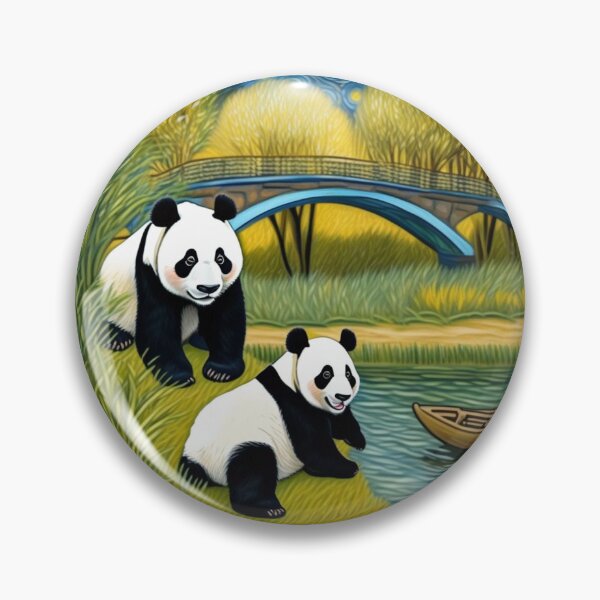 Item preview, Cute Panda Bear Playing Near The River Zoo Pals Animal Cutest T-Shirts designed and sold by sportsimpact.