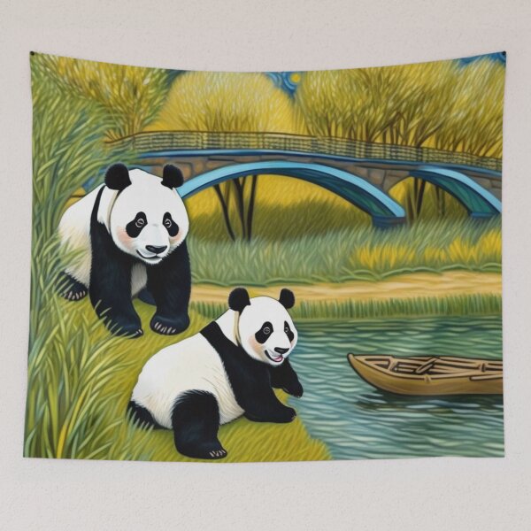 Item preview, Cute Panda Bear Playing Near The River Zoo Pals Animal Cutest T-Shirts designed and sold by sportsimpact.