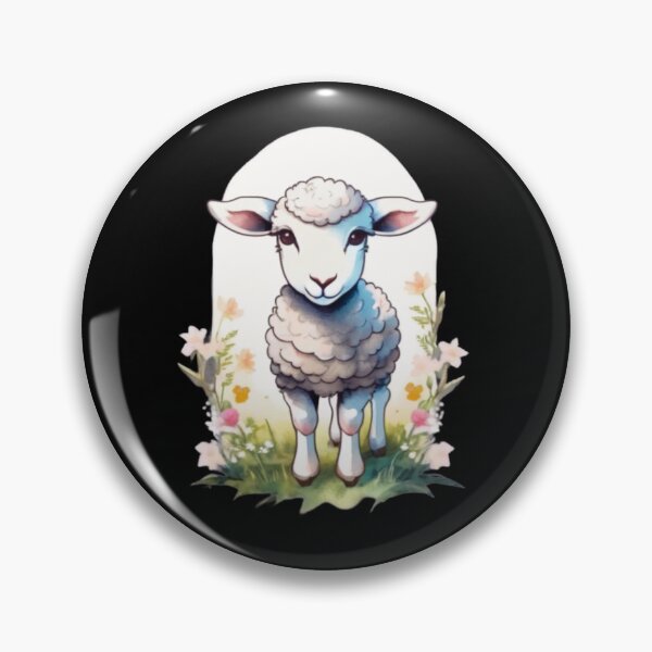 Item preview, watercolor easter lamb designed and sold by EuropeanPrints.