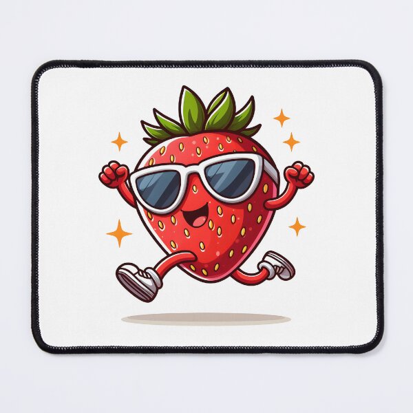 Item preview, Kawaii Strawberry With Sunglasses designed and sold by CanvasCutie.
