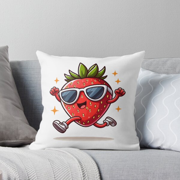 Item preview, Kawaii Strawberry With Sunglasses designed and sold by CanvasCutie.