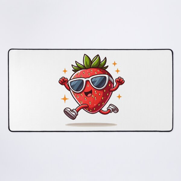 Item preview, Kawaii Strawberry With Sunglasses designed and sold by CanvasCutie.