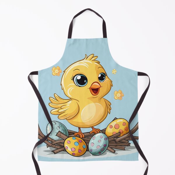 Item preview, Yellow Bird on Nest of Easter Eggs designed and sold by LarkspurAndTea.