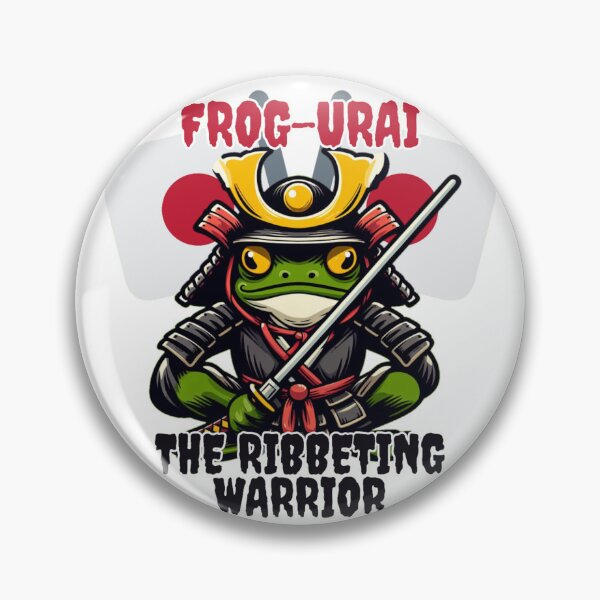 Item preview, Frog-urai: The Ribbeting Warrior designed and sold by DShirtRepublic.