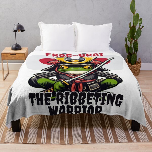 Item preview, Frog-urai: The Ribbeting Warrior designed and sold by DShirtRepublic.