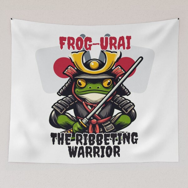 Item preview, Frog-urai: The Ribbeting Warrior designed and sold by DShirtRepublic.