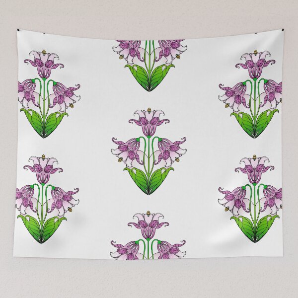 Item preview, Art Nouveau Purple Love Heart Iris designed and sold by stickypixie.