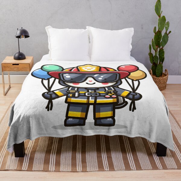 Item preview, Kawaii Firefighter With Sunglasses designed and sold by CanvasCutie.