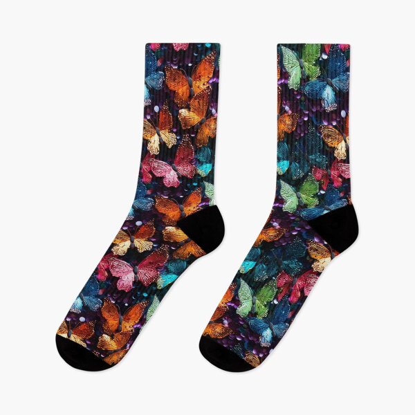 Item preview, colorful shiny butterflies  designed and sold by YuliaHulia.