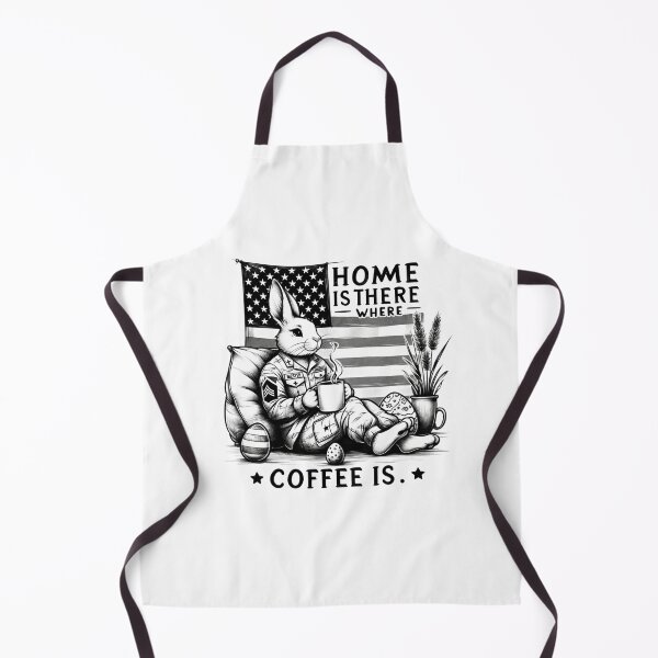 Item preview, Patriotic Coffee Lover Easter Bunny Soldier designed and sold by BlueGoldArt.