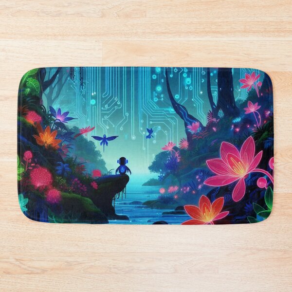 Item preview, Neon-lit Jungle designed and sold by manbaito.