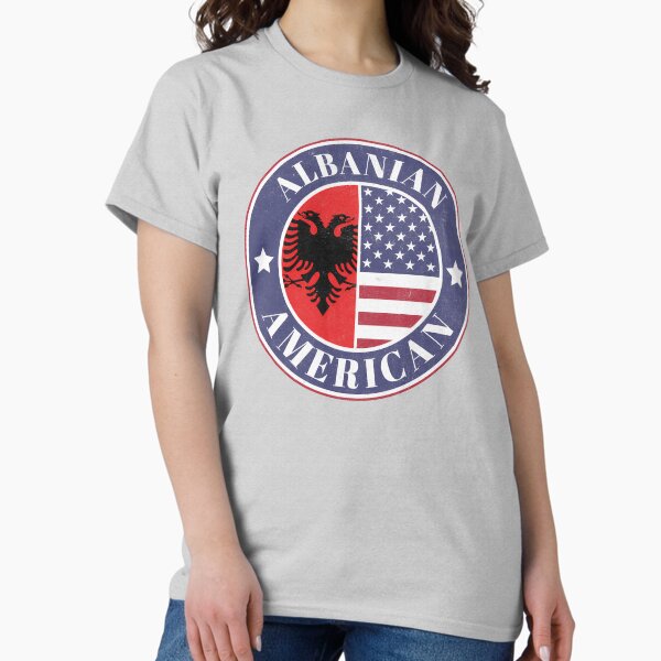 Item preview, Proud Albanian-American Badge - Albania Flag designed and sold by chrisrivait.