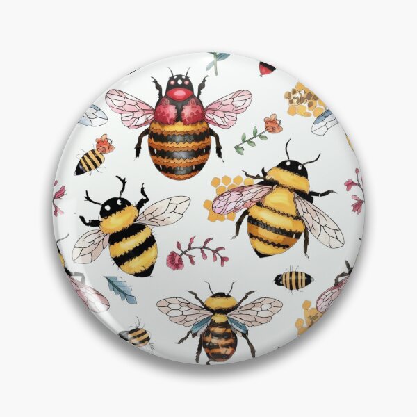 Item preview, Ladybugs With Bees Insects Ladybird designed and sold by DunuStore.