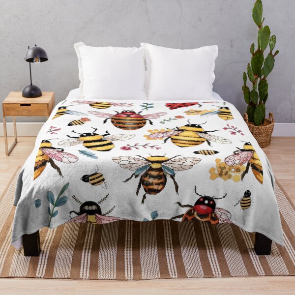 Item preview, Ladybugs With Bees Insects Ladybird designed and sold by DunuStore.