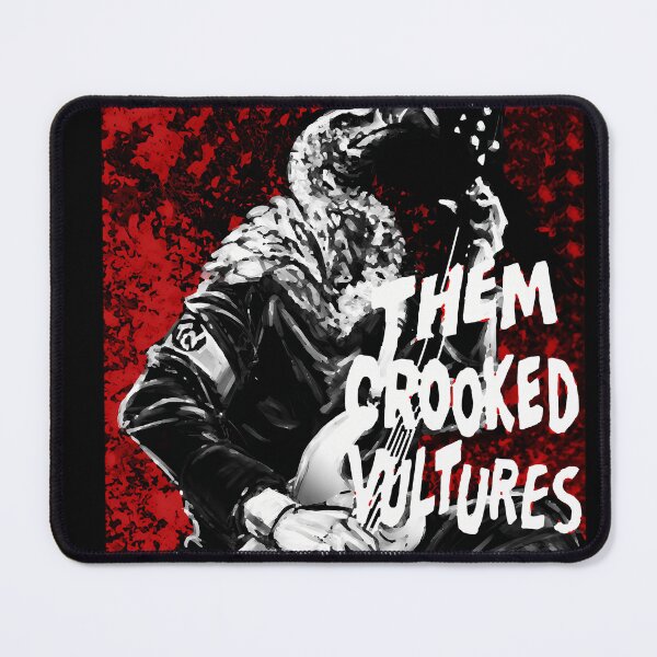 Item preview, Them Crooked Vulture Playing On The Guitar Red Background designed and sold by Elmerentura.