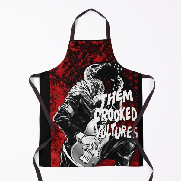 Item preview, Them Crooked Vulture Playing On The Guitar Red Background designed and sold by Elmerentura.