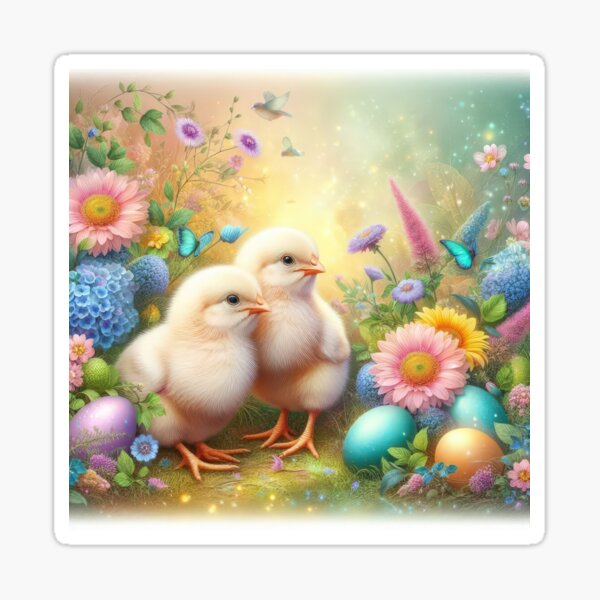 Item preview,  Easter Chickens happy Easter day designed and sold by Expressions-Sel.