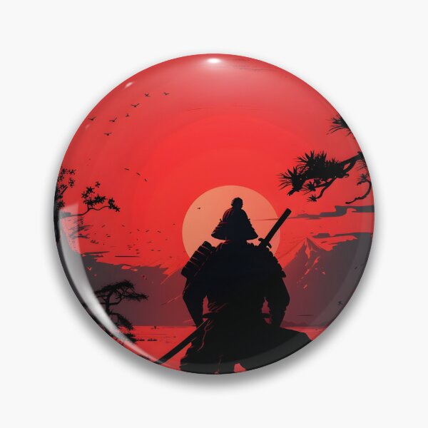 Item preview, Samurai warrior under a blood red sun designed and sold by dcrc.
