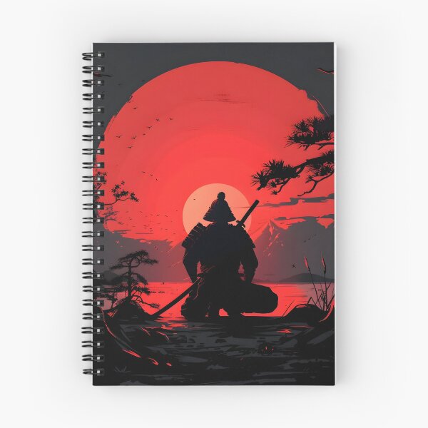 Item preview, Samurai warrior under a blood red sun designed and sold by dcrc.