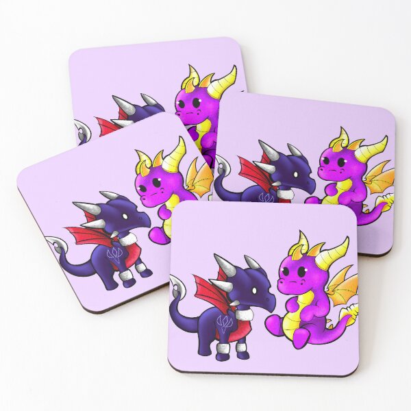 Item preview, Spyro and cynder chibi style  designed and sold by Icydragon’s artworks.