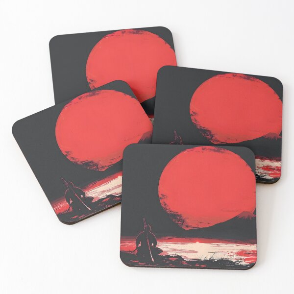 Item preview, Samurai warrior under a blood red sun designed and sold by dcrc.