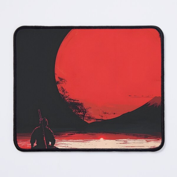 Item preview, Samurai warrior under a blood red sun designed and sold by dcrc.